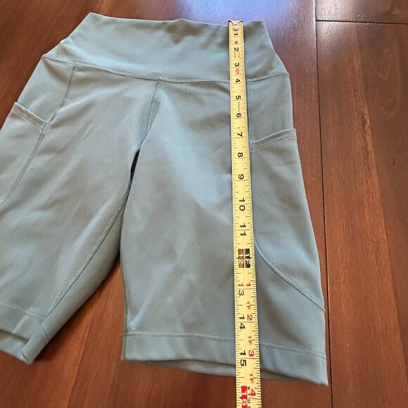 Nike Dri-Fit Women's High-Waist Bike Athletic Shorts Size Small Green - Picture 11 of 13